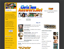Tablet Screenshot of christiananswers.net